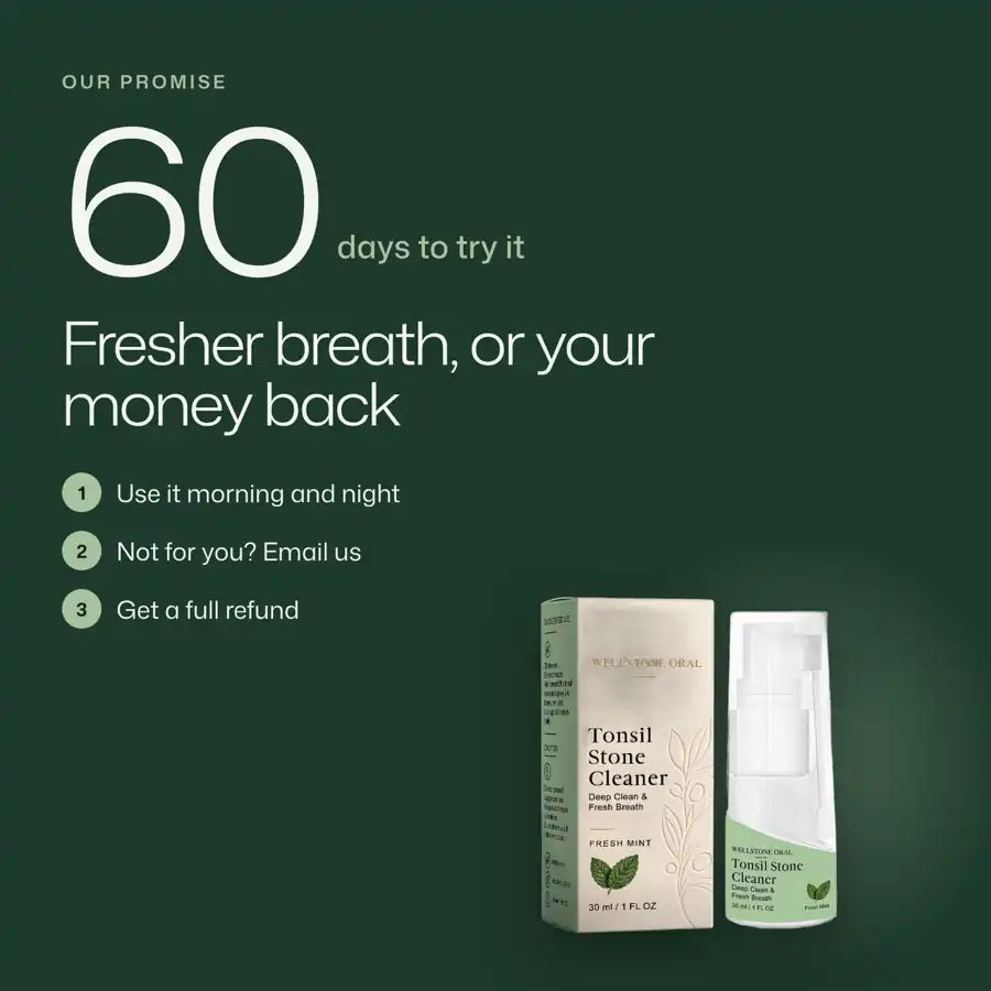 60 days to try it: fresher breath, or your money back